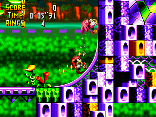 Скриншот игры Knuckles' Chaotix